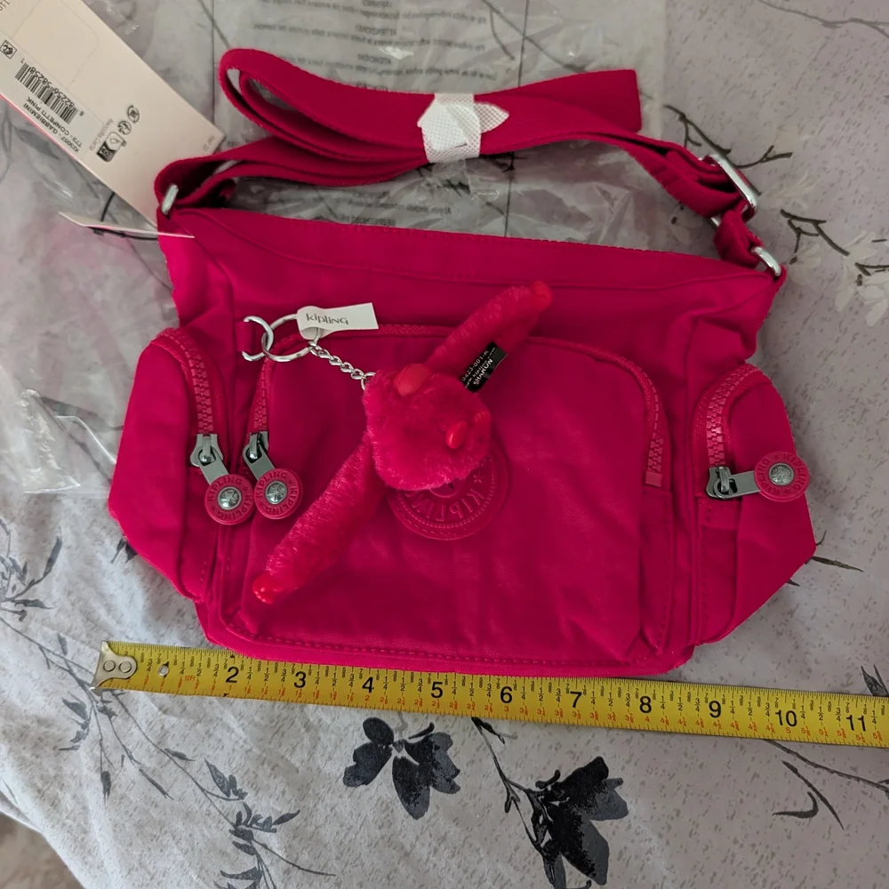 NWT -Kipling Women's Red Crossbody Bag - Picture 3 of 7